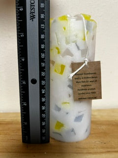 Handmade Pastel Rainbow Cube Pillar Candle