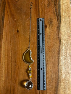 Yellow Hanging Crystal Suncatcher