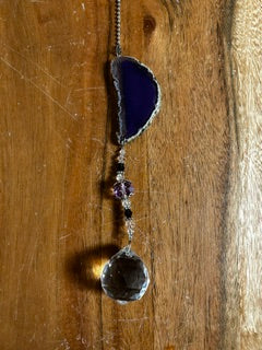 Purple Hanging Crystal Suncatcher