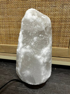 Large White Himalayan Salt Lamp – Stability, Balance, & Serenity