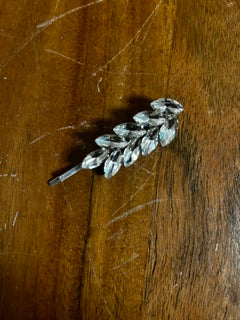 Silver Metal Floral Hairpin