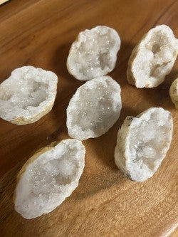 Clear Quartz Opened Geodes – Vitality, Imagination, & Healing